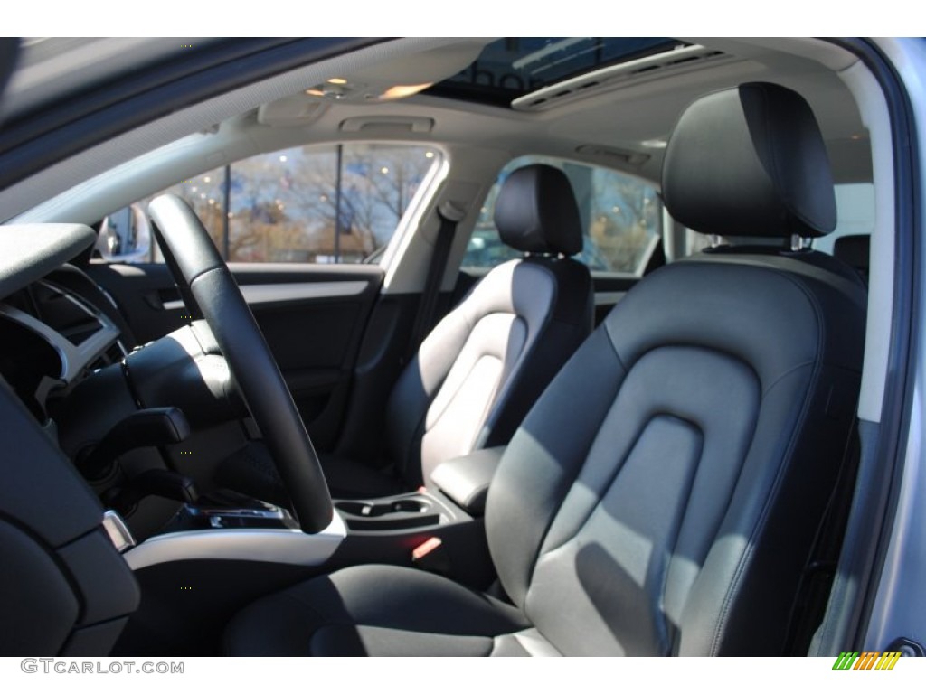 2009 A4 2.0T Premium quattro Sedan - Ice Silver Metallic / Black photo #12