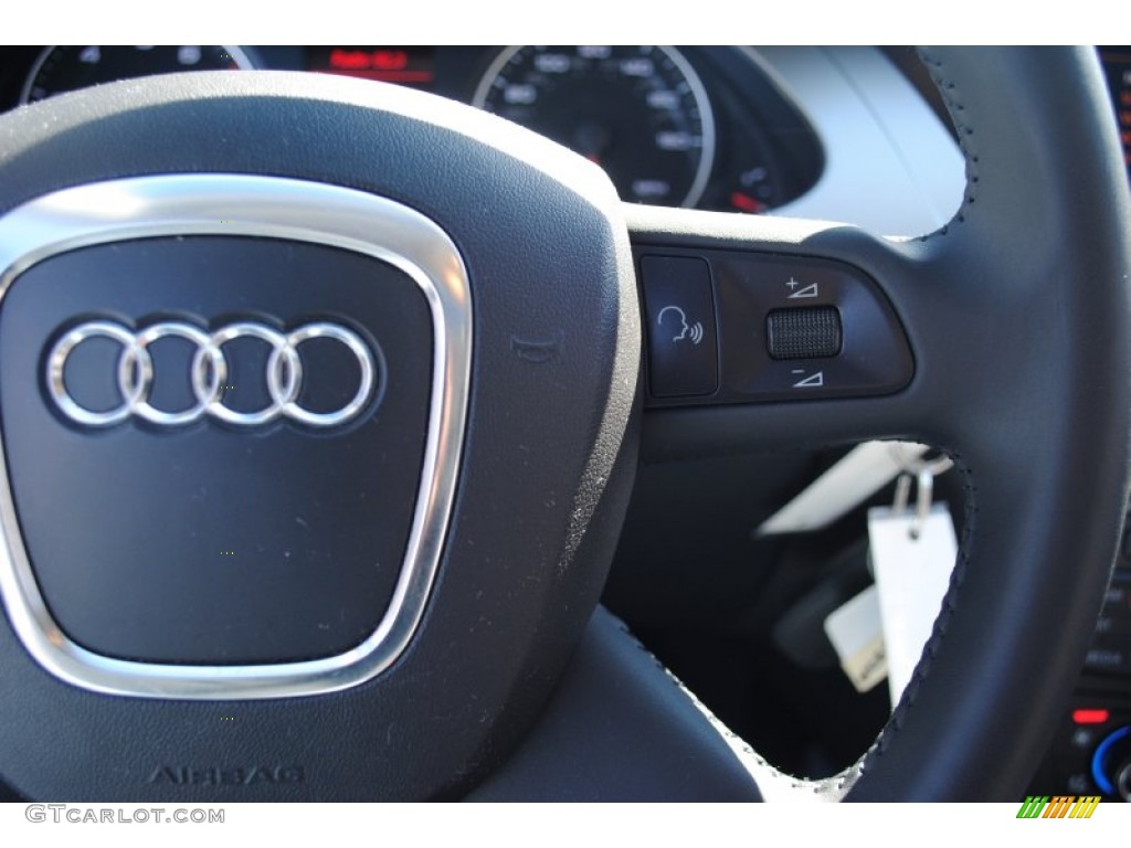 2009 A4 2.0T Premium quattro Sedan - Ice Silver Metallic / Black photo #14