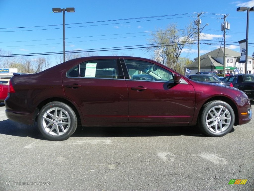 2012 Fusion SEL - Bordeaux Reserve Metallic / Charcoal Black photo #5