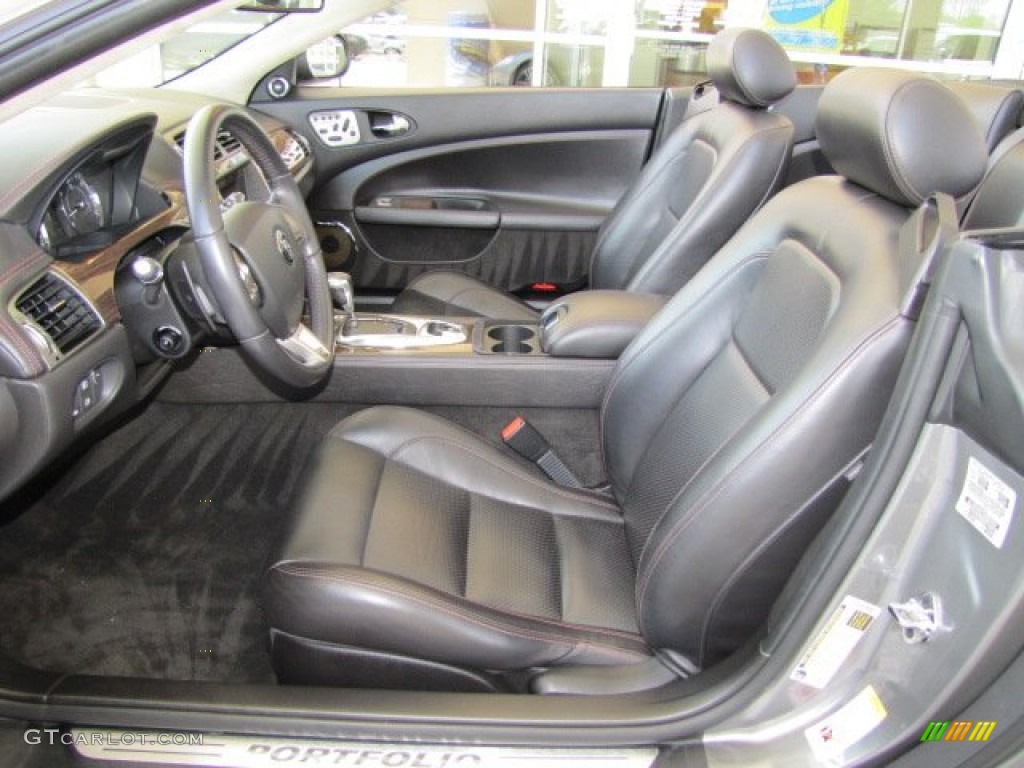 Charcoal Interior 2009 Jaguar XK XKR Portfolio Edition Convertible Photo #63444539