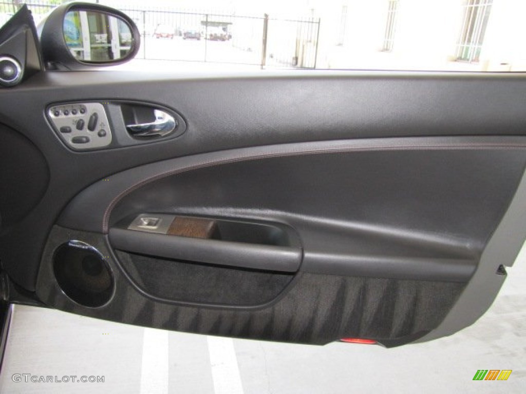 2009 Jaguar XK XKR Portfolio Edition Convertible Charcoal Door Panel Photo #63444806