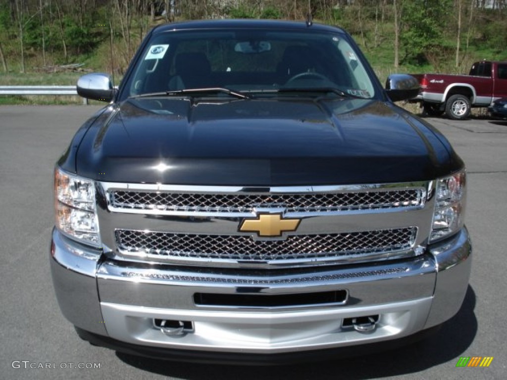 2012 Silverado 1500 LT Extended Cab 4x4 - Black / Ebony photo #3