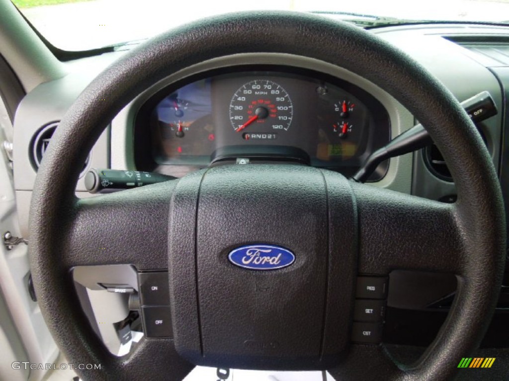 2007 Ford F150 XL Regular Cab 4x4 Medium Flint Steering Wheel Photo #63446270