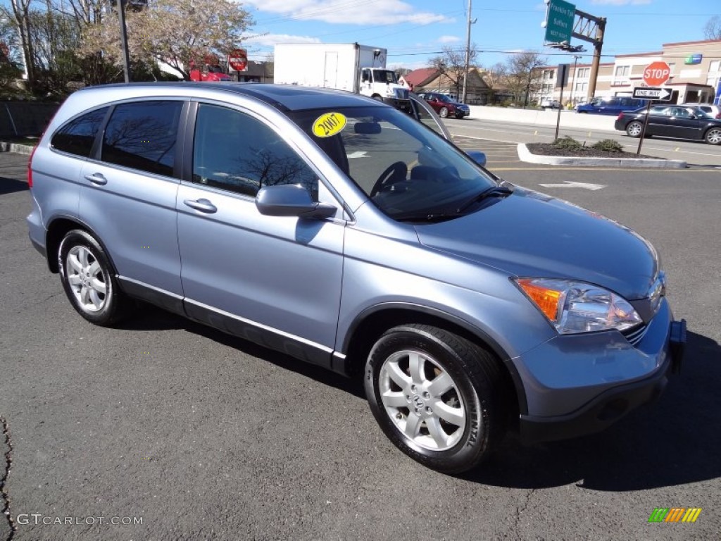 2007 CR-V EX-L 4WD - Glacier Blue Metallic / Black photo #10