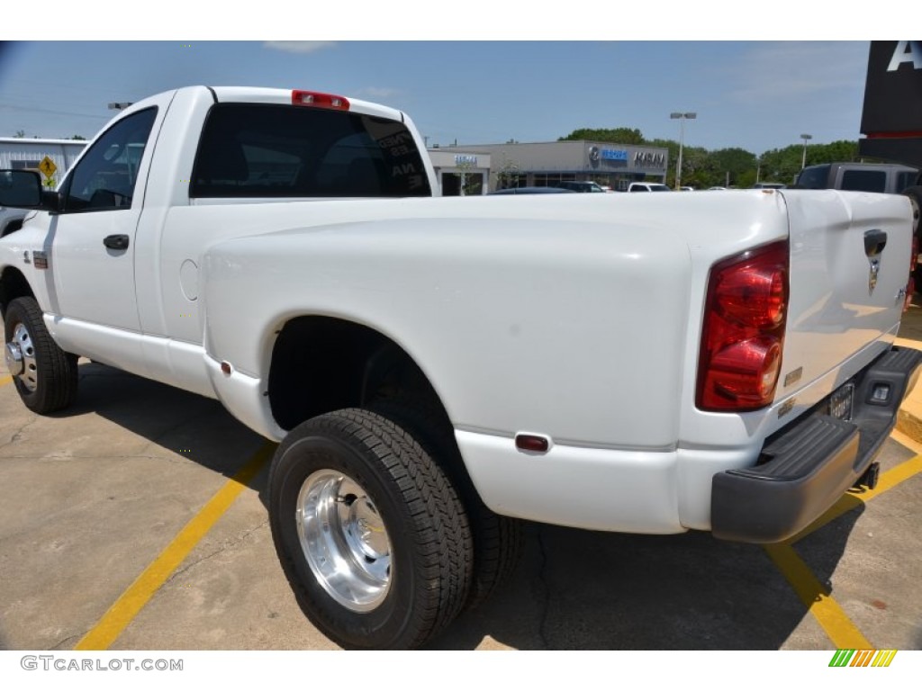 2009 Ram 3500 ST Regular Cab 4x4 Dually - Bright White / Medium Slate Gray photo #4