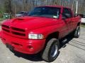 1999 Flame Red Dodge Ram 2500 Sport Extended Cab 4x4  photo #2