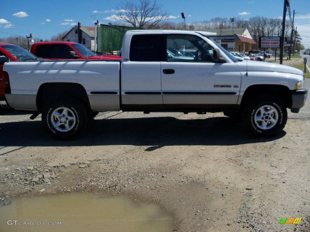 1999 Ram 1500 SLT Extended Cab 4x4 - Bright White / Agate Black photo #5