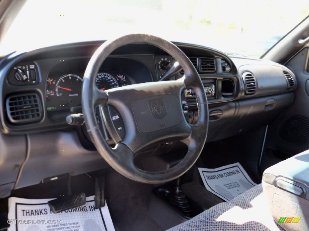 1999 Ram 1500 SLT Extended Cab 4x4 - Bright White / Agate Black photo #7