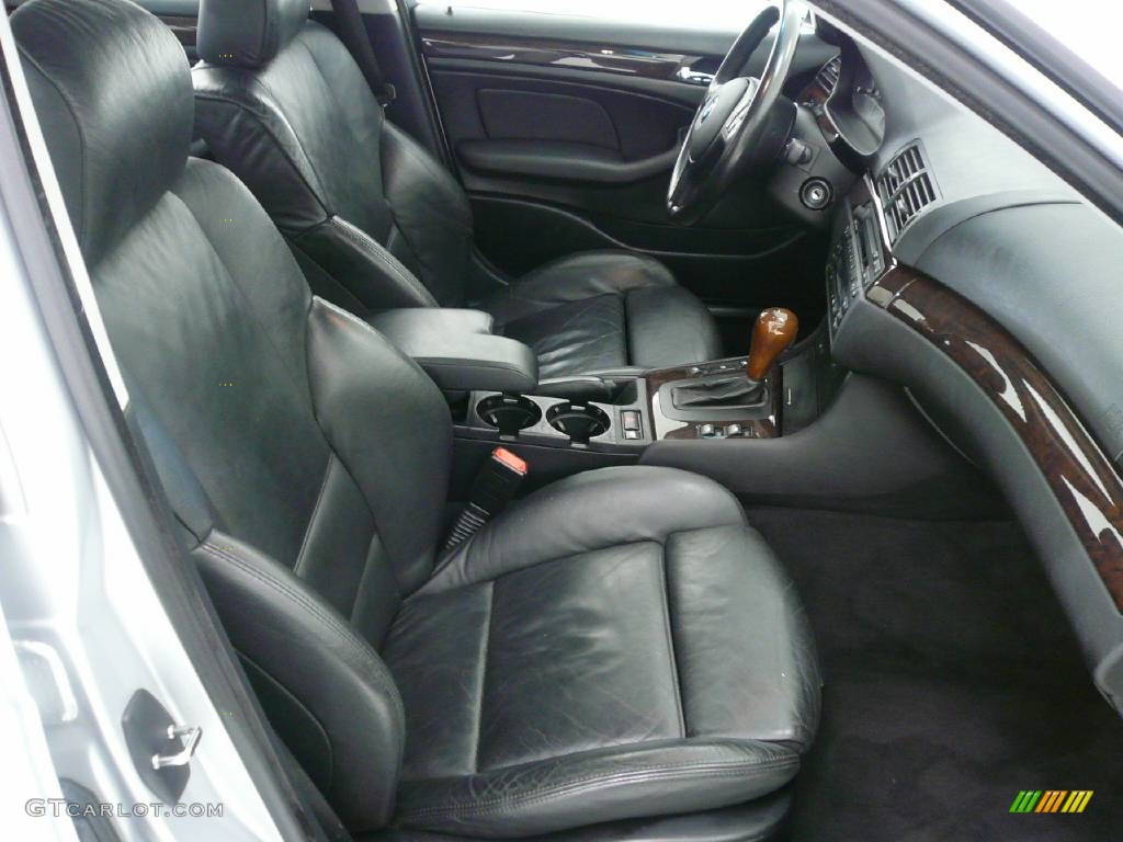 2001 3 Series 325i Sedan - Titanium Silver Metallic / Black photo #13