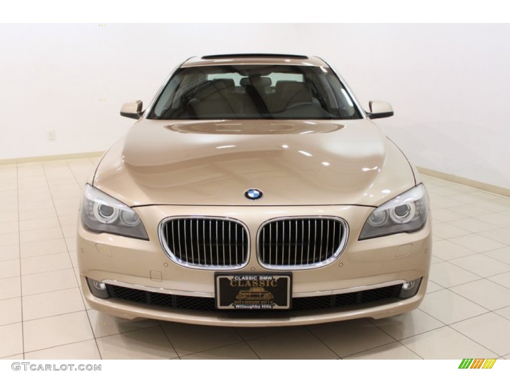 2009 7 Series 750Li Sedan - Milano Beige Metallic / Black Nappa Leather photo #2