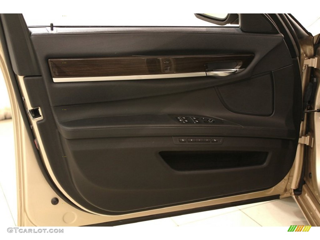 2009 7 Series 750Li Sedan - Milano Beige Metallic / Black Nappa Leather photo #5