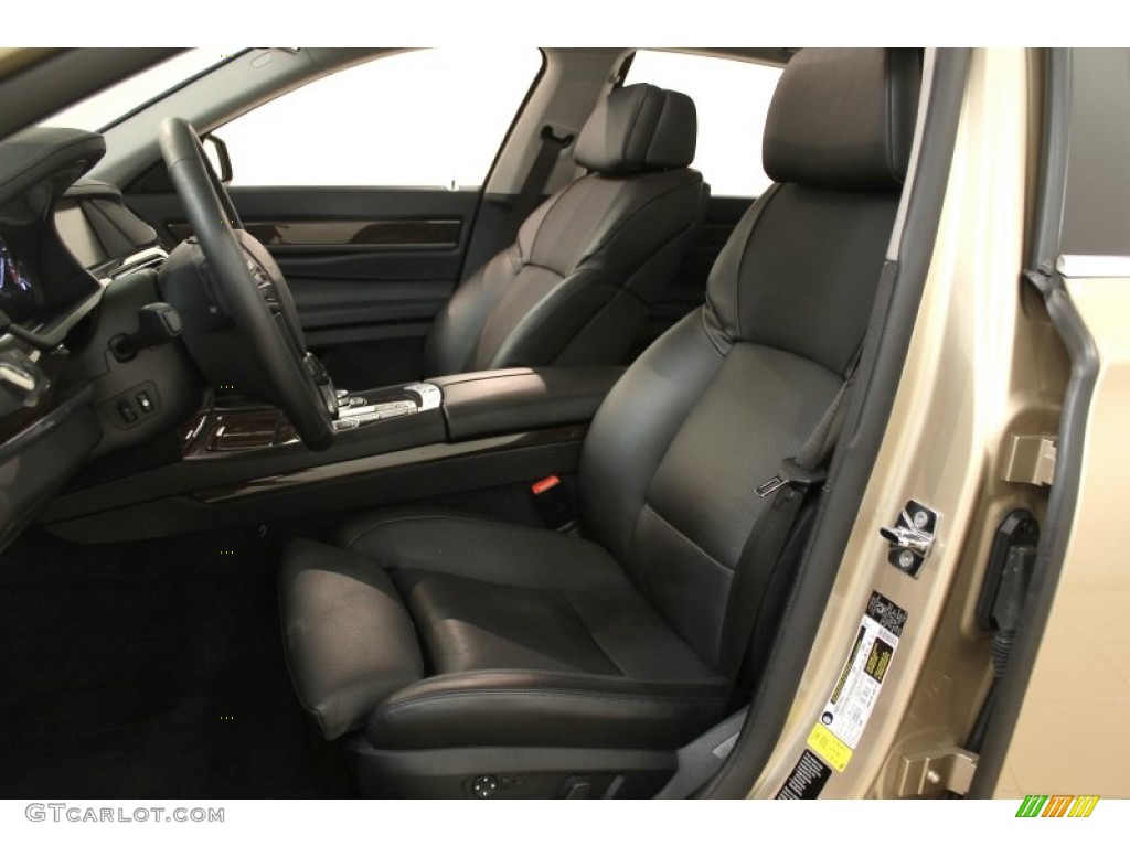 2009 7 Series 750Li Sedan - Milano Beige Metallic / Black Nappa Leather photo #11