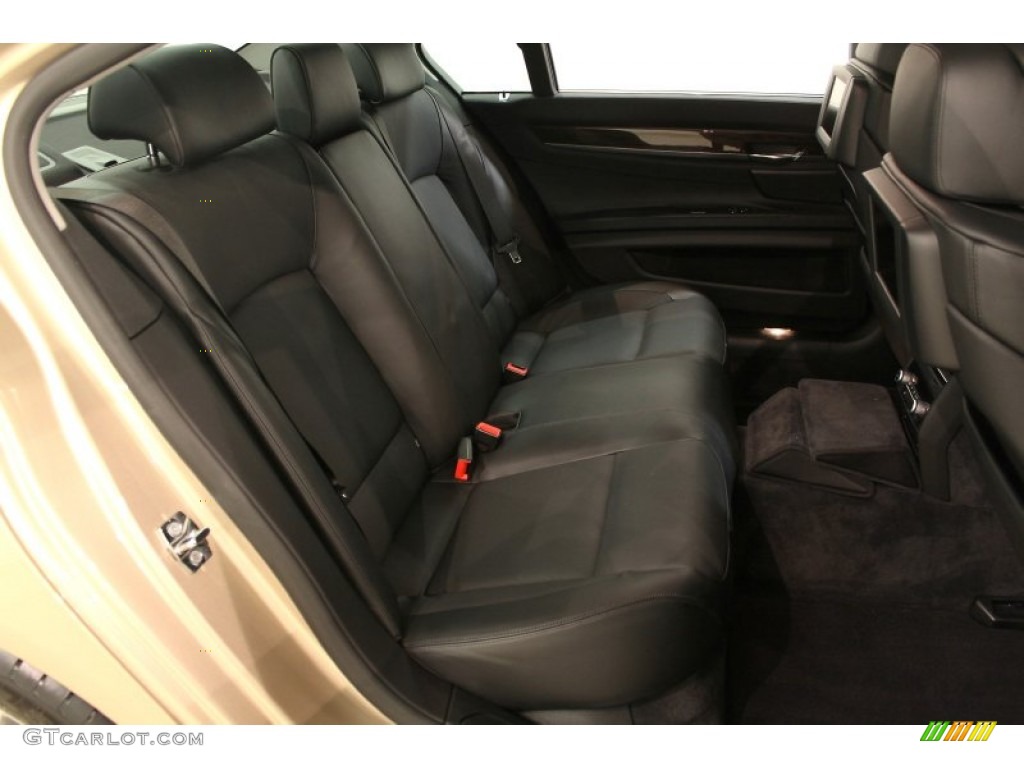 2009 7 Series 750Li Sedan - Milano Beige Metallic / Black Nappa Leather photo #35