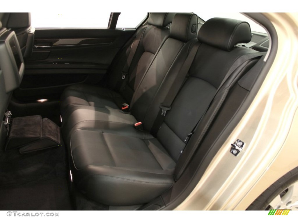 2009 7 Series 750Li Sedan - Milano Beige Metallic / Black Nappa Leather photo #36