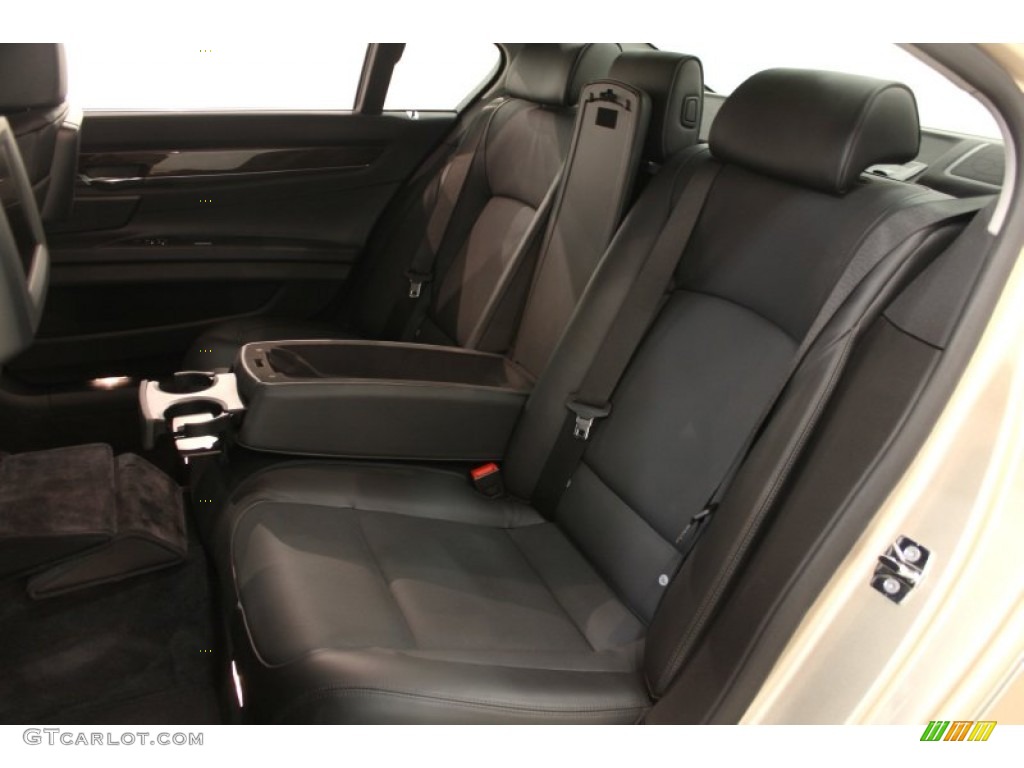 2009 7 Series 750Li Sedan - Milano Beige Metallic / Black Nappa Leather photo #38