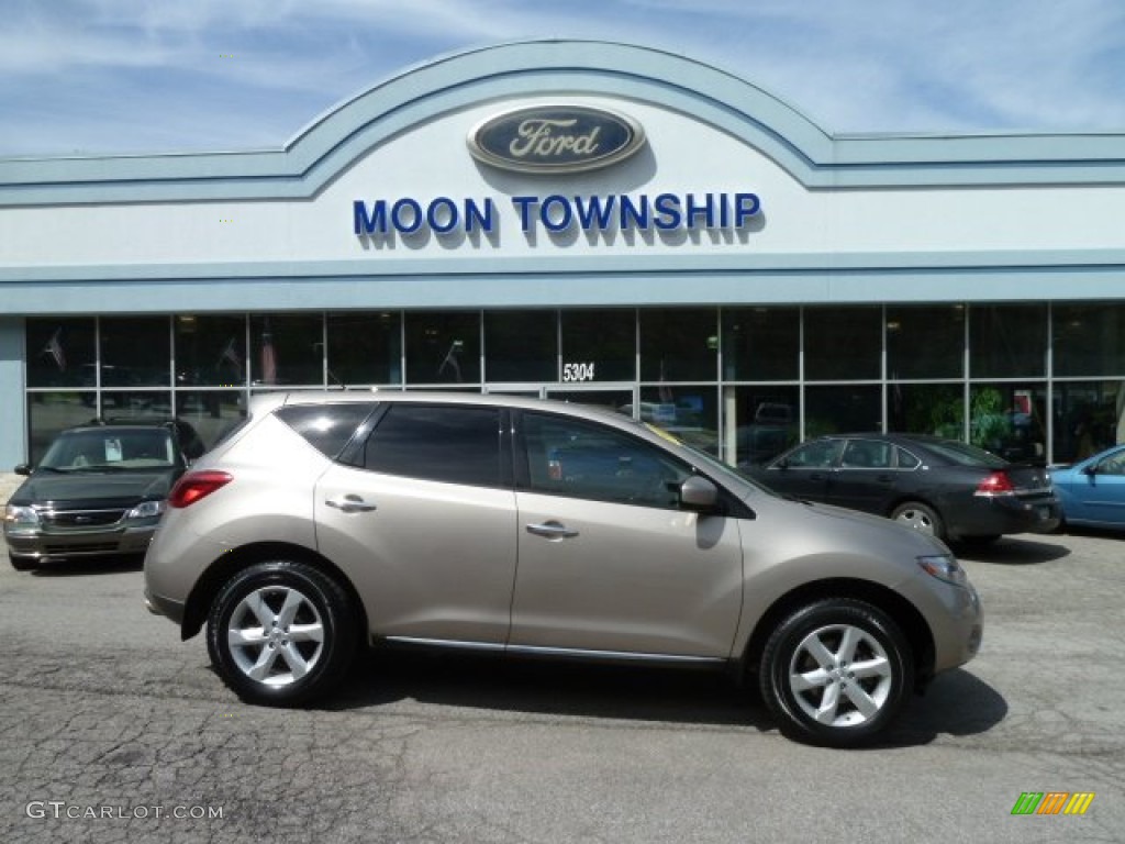 2009 Murano SL AWD - Saharan Stone Metallic / Black photo #1