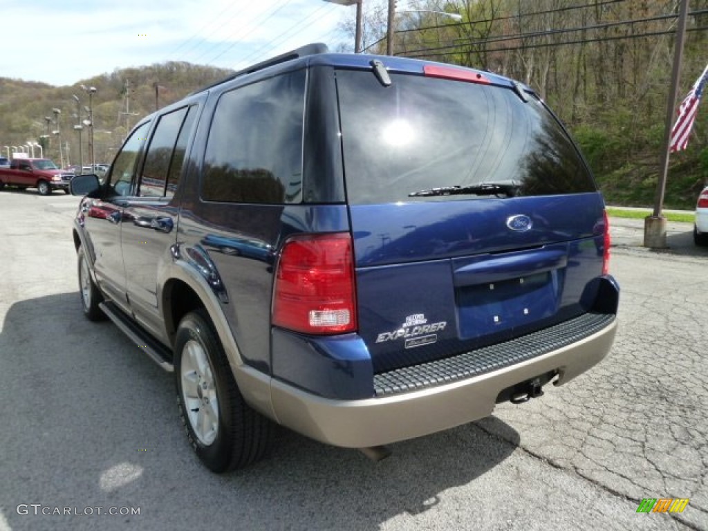 2004 Explorer Eddie Bauer 4x4 - Dark Blue Pearl Metallic / Medium Parchment photo #4