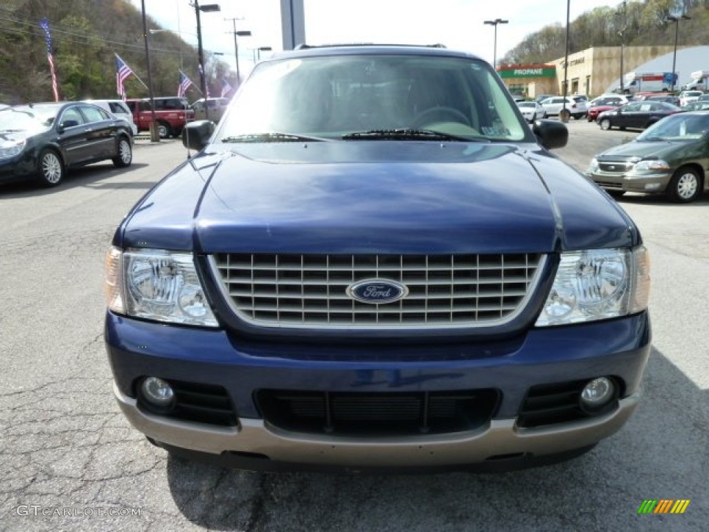 2004 Explorer Eddie Bauer 4x4 - Dark Blue Pearl Metallic / Medium Parchment photo #7