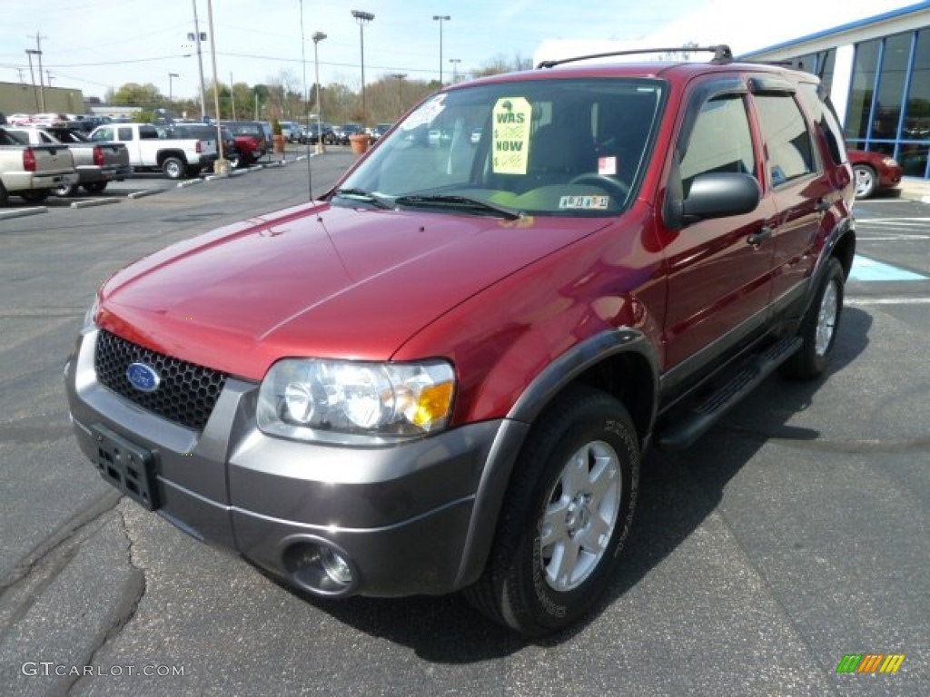 2006 Escape XLT V6 4WD - Redfire Metallic / Medium/Dark Flint photo #7