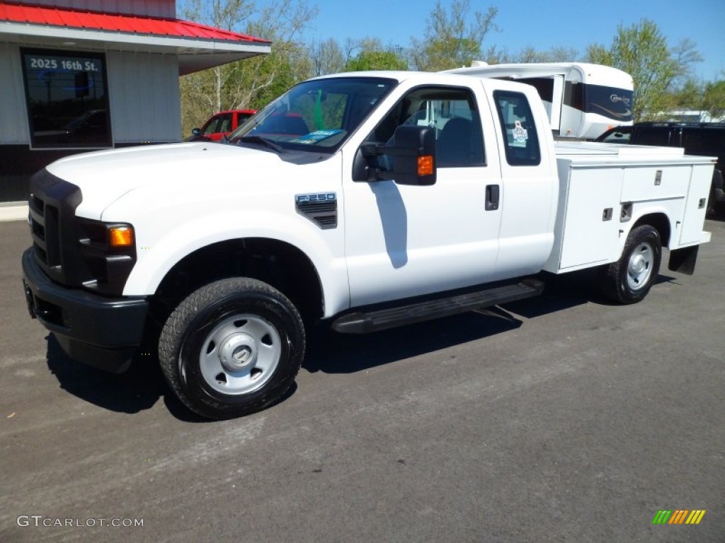 Oxford White 2008 Ford F250 Super Duty XL SuperCab 4x4 Exterior Photo #63454773