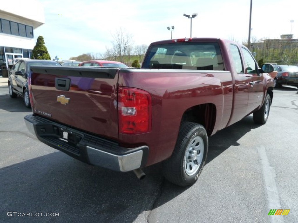 2009 Silverado 1500 Extended Cab - Dark Cherry Red Metallic / Dark Titanium photo #3