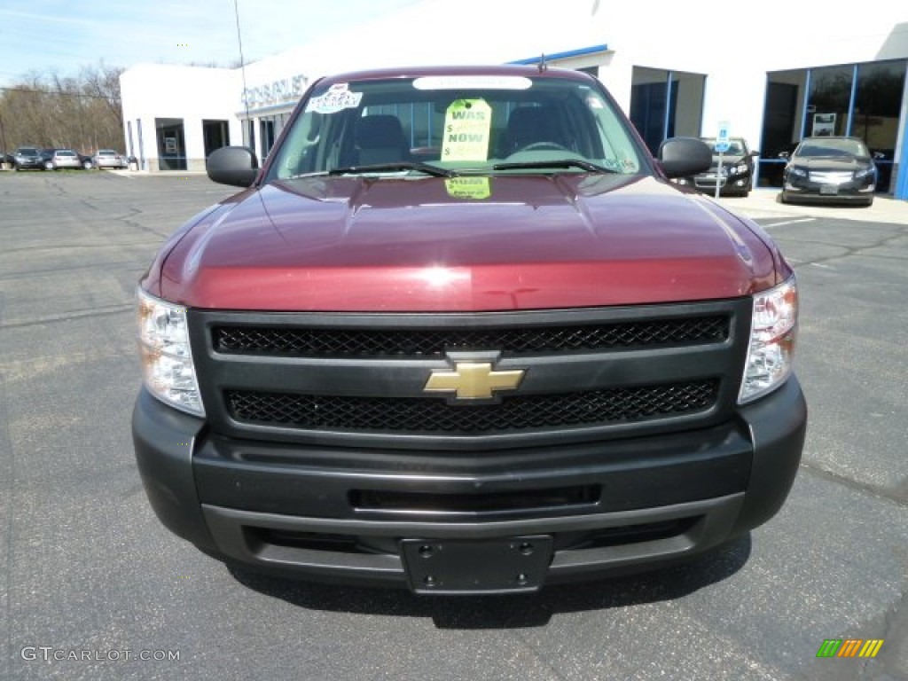 2009 Silverado 1500 Extended Cab - Dark Cherry Red Metallic / Dark Titanium photo #8