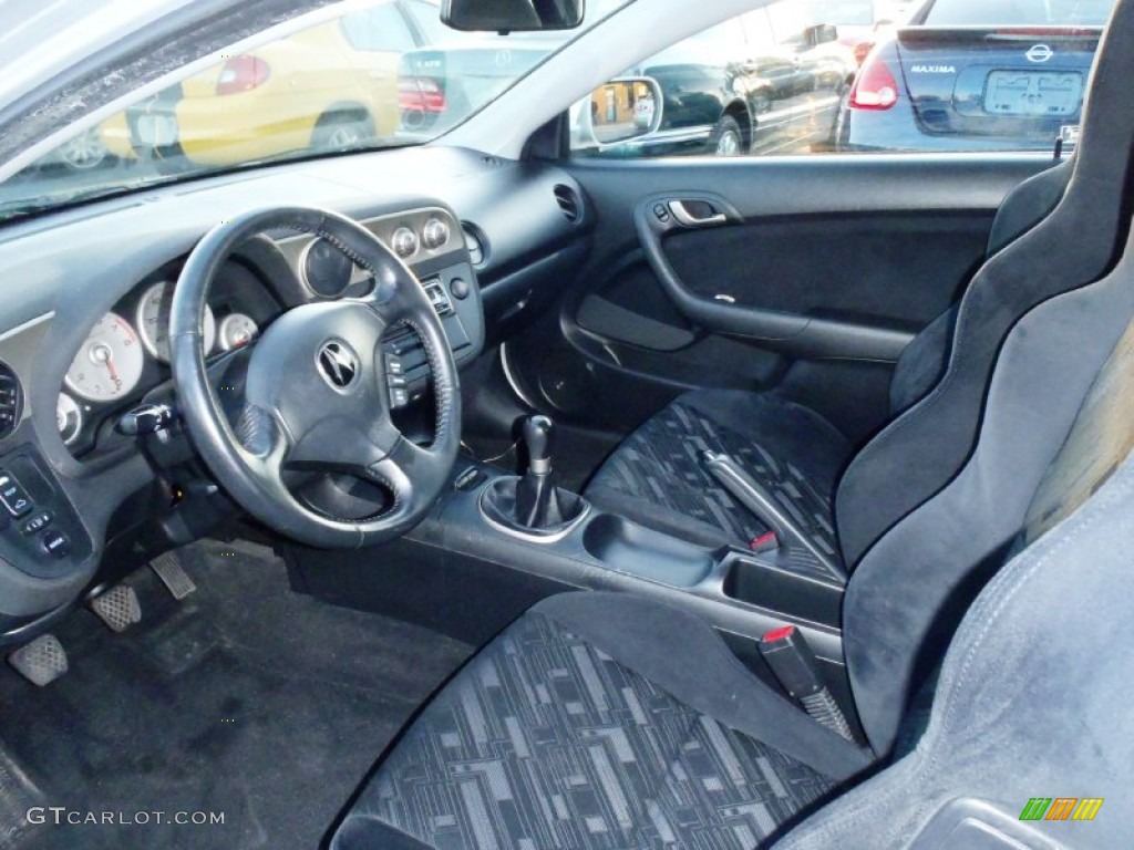 Ebony Black Interior 2002 Acura RSX Sports Coupe Photo #63455727