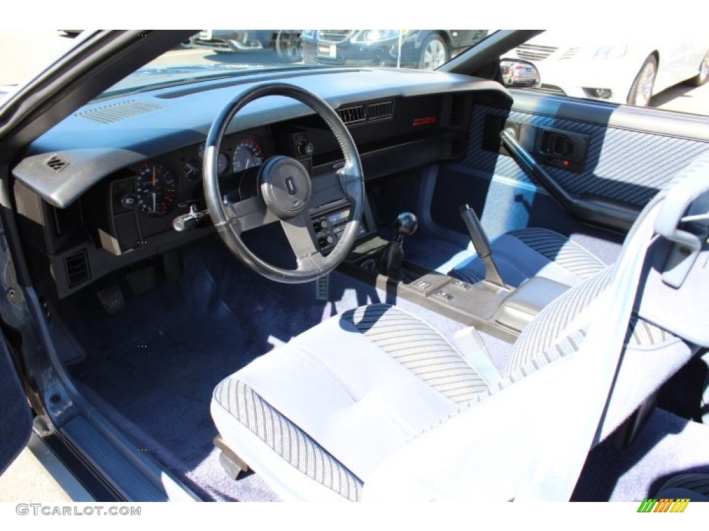 Blue Interior 1984 Chevrolet Camaro Z28 Photo #63456154