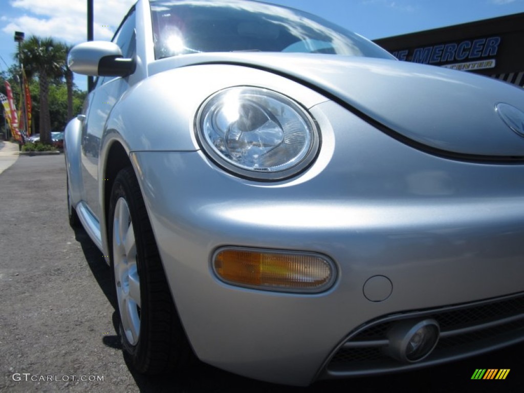2003 New Beetle GLS 1.8T Convertible - Reflex Silver Metallic / Grey photo #10