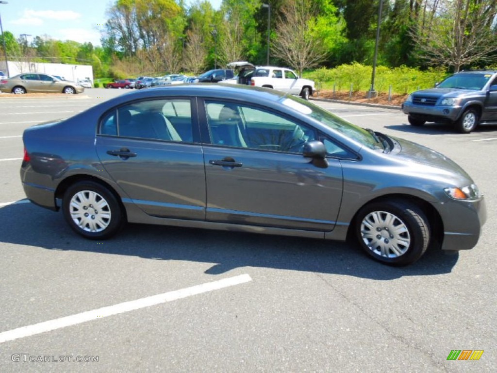 2010 Civic DX-VP Sedan - Polished Metal Metallic / Gray photo #3