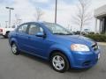 2010 Bright Blue Chevrolet Aveo LS Sedan  photo #1