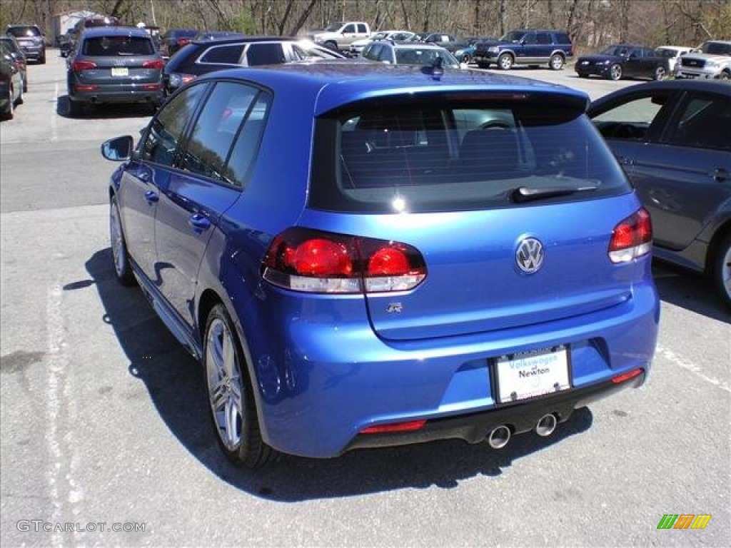 2012 Golf R 4 Door 4Motion - Rising Blue Metallic / R Titan Black Leather photo #5