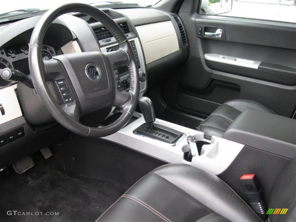 Black Interior 2008 Mercury Mariner V6 Premier 4WD Photo #63461422