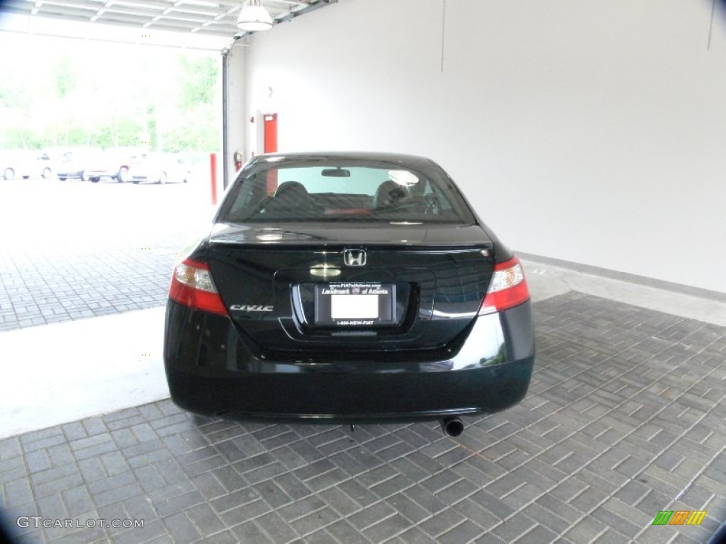 2009 Civic EX-L Coupe - Crystal Black Pearl / Black photo #4