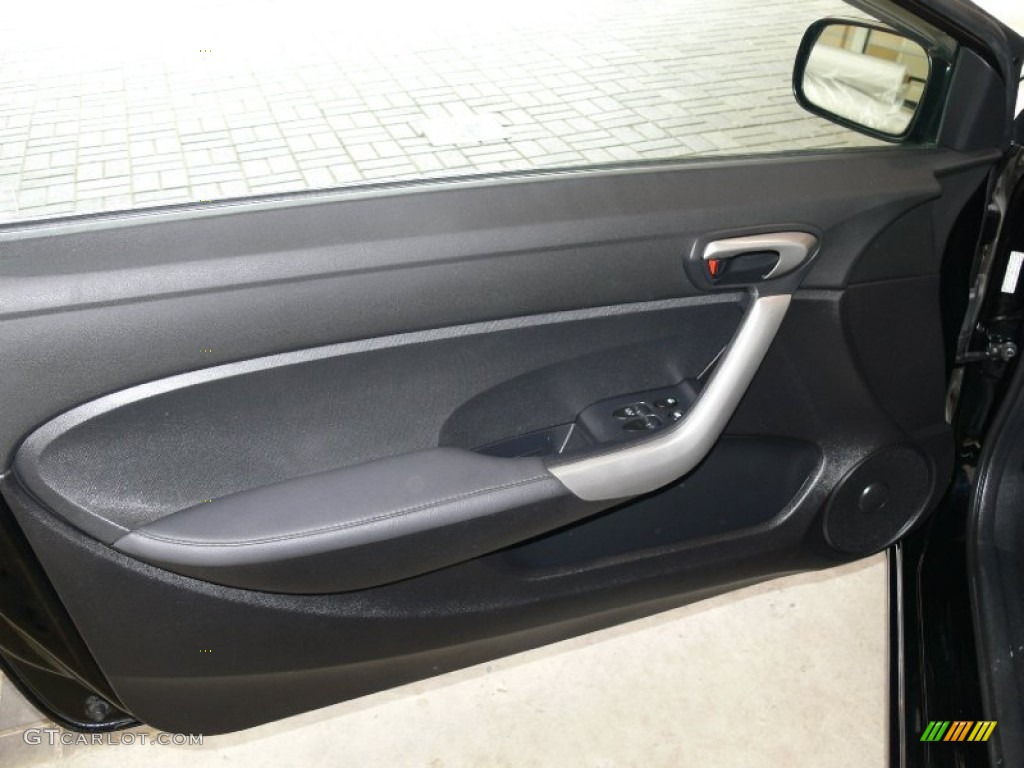2009 Civic EX-L Coupe - Crystal Black Pearl / Black photo #13