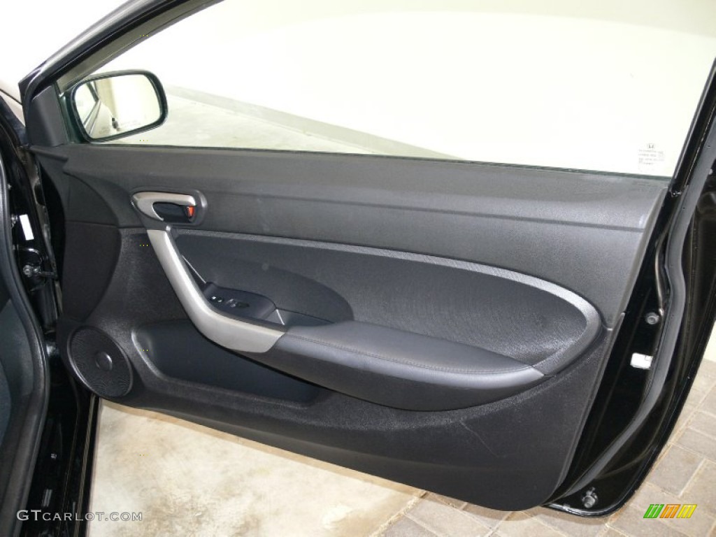2009 Civic EX-L Coupe - Crystal Black Pearl / Black photo #15
