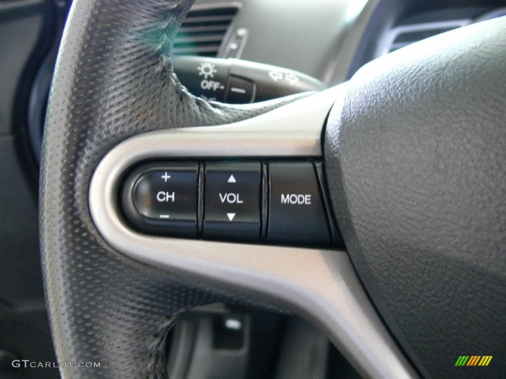 2009 Civic EX-L Coupe - Crystal Black Pearl / Black photo #19