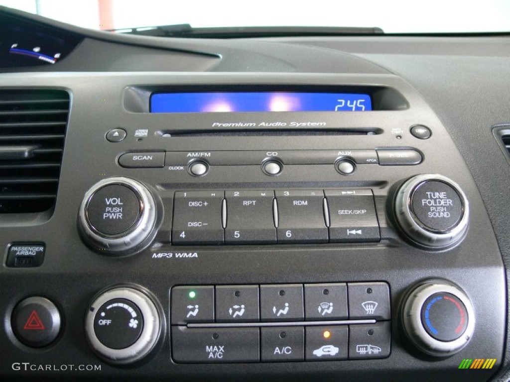 2009 Civic EX-L Coupe - Crystal Black Pearl / Black photo #21