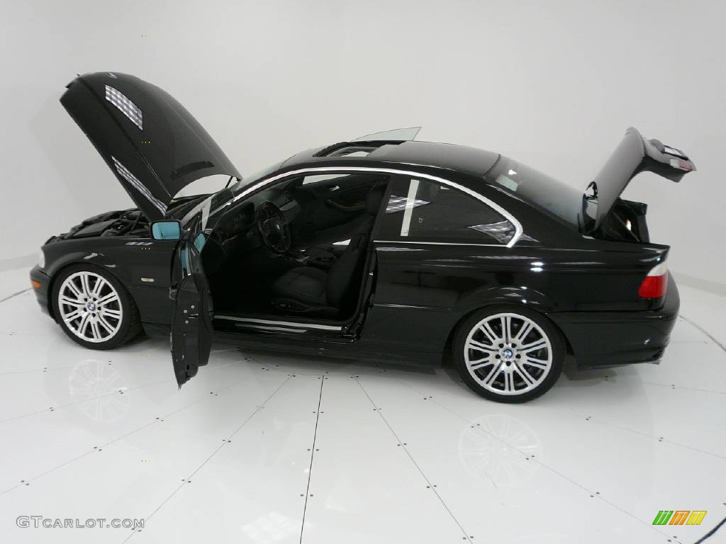 2001 3 Series 330i Coupe - Jet Black / Black photo #19