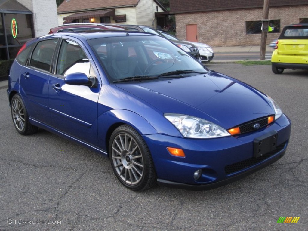 Sonic Blue Metallic 2004 Ford Focus SVT Hatchback Exterior Photo #63464238