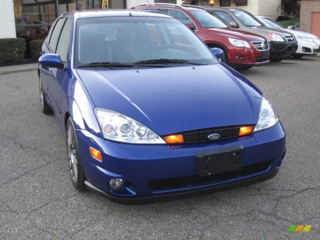 Sonic Blue Metallic 2004 Ford Focus SVT Hatchback Exterior Photo #63464246