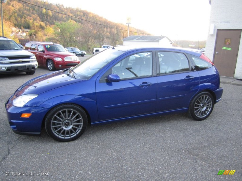 Sonic Blue Metallic 2004 Ford Focus SVT Hatchback Exterior Photo #63464287