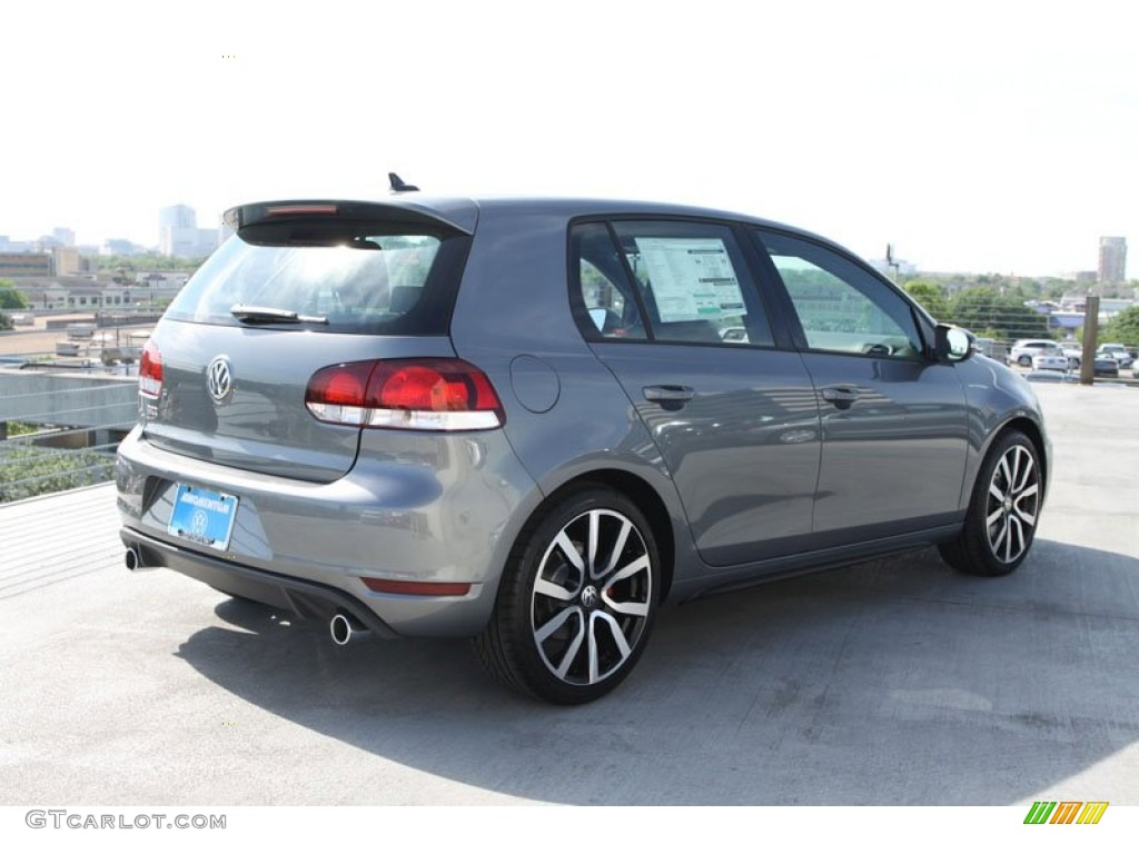 2012 GTI 4 Door Autobahn Edition - United Gray Metallic / Titan Black photo #9