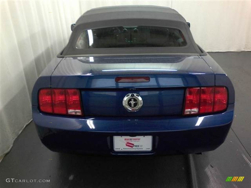 2009 Mustang V6 Convertible - Vista Blue Metallic / Dark Charcoal photo #4