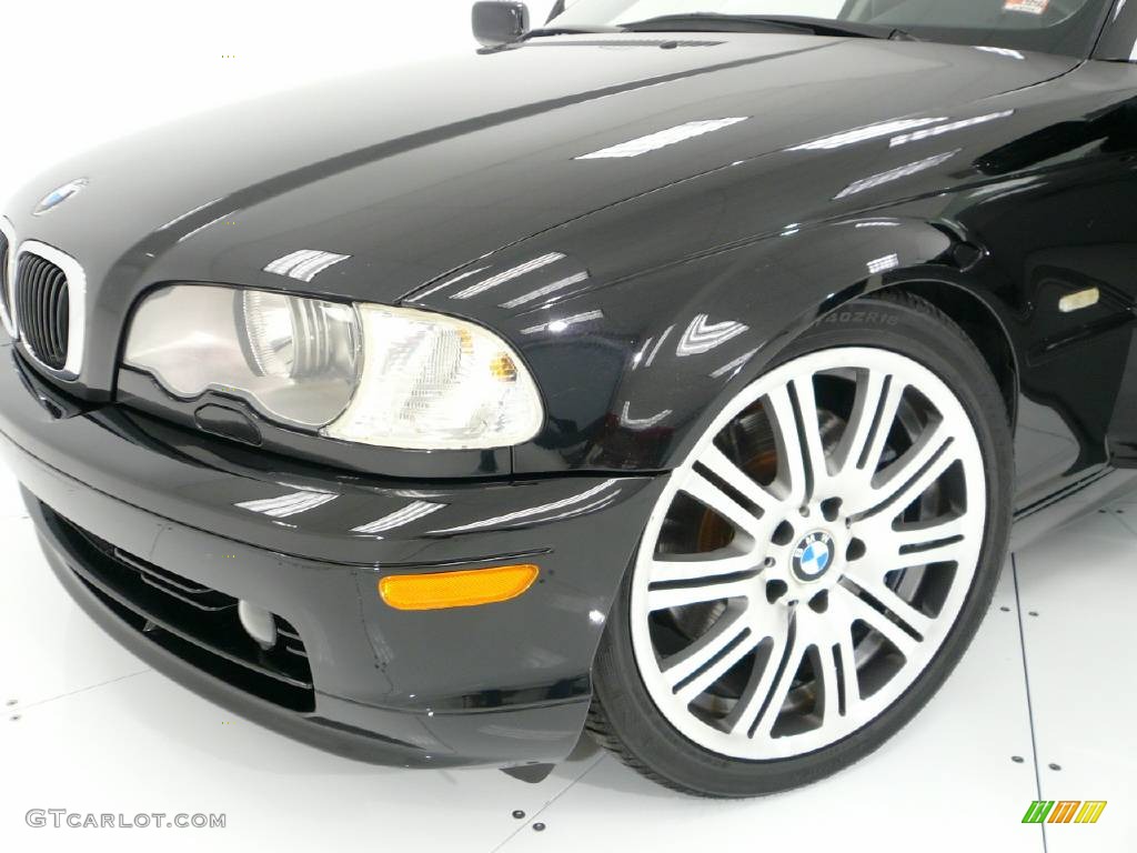 2001 3 Series 330i Coupe - Jet Black / Black photo #22