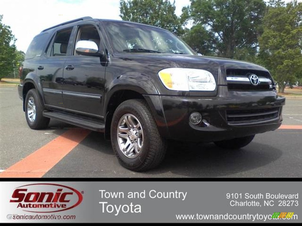 2007 Sequoia Limited - Black / Light Charcoal photo #1