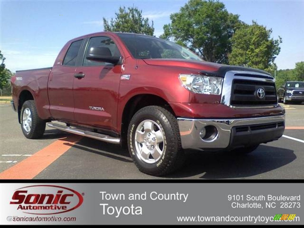 2010 Tundra TRD Double Cab - Salsa Red Pearl / Sand Beige photo #1