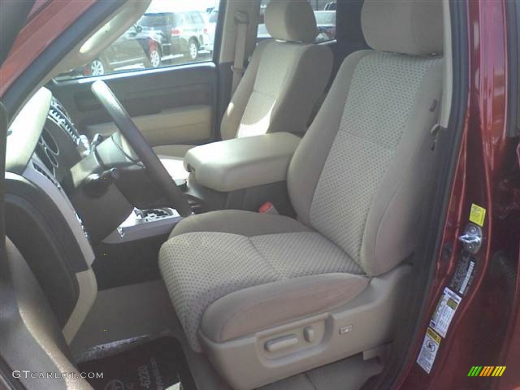 2010 Tundra TRD Double Cab - Salsa Red Pearl / Sand Beige photo #6