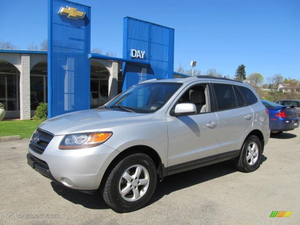 Bright Silver Hyundai Santa Fe