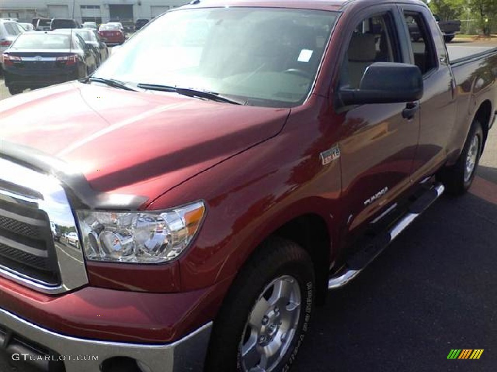 2010 Tundra TRD Double Cab - Salsa Red Pearl / Sand Beige photo #22